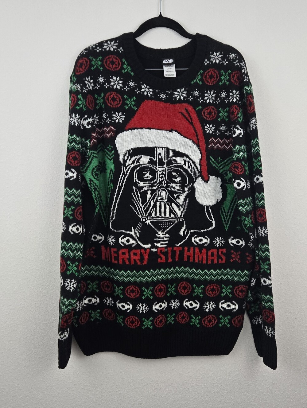 Star Wars Men's "Merry Sithmas" Darth Vader Ugly Christmas Sweater